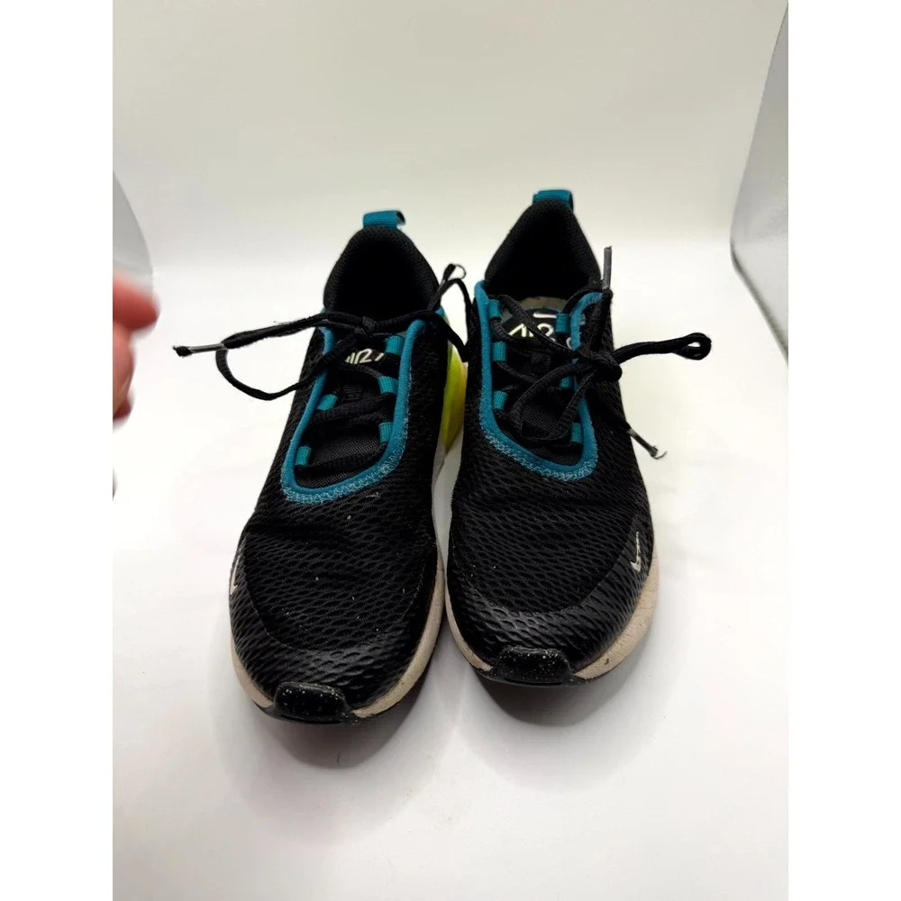 Nike Air Max 270 PS AO2372-026 Kid 2 Sneaker Black Bright Spruce Volt Mesh Shoes